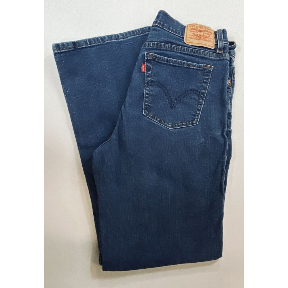 Levis Womens 512 Perfectly Slimming Boot Cut Medium Blue Denim Size 14S